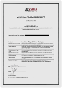 fire-stopping-certificate-of-compliance